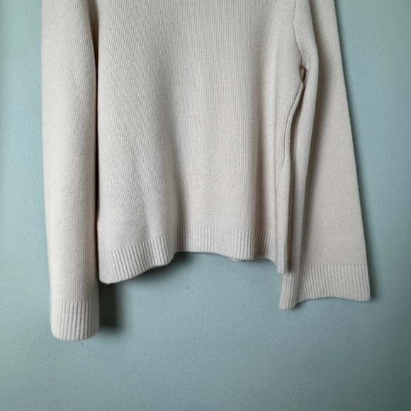 Quince Mongolian Cashmere Structured Cardigan Ivory Size Large - Picture 9 of 12